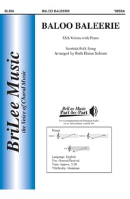 Baloo Baleerie SSA choral sheet music cover Thumbnail